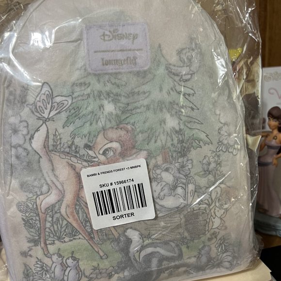 Loungefly Disney Bambi Mini Backpack Thumper Flower Bambi And Forest Friends Bag